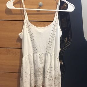 White BOHO tank
